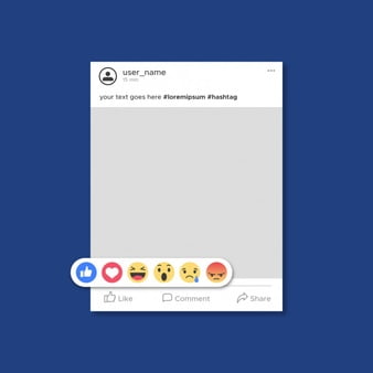 facebook-post-template-with-emoticons_1199-141