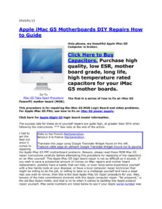 Repairing-Apple-iMac-G5-Motherboard_page1_image1