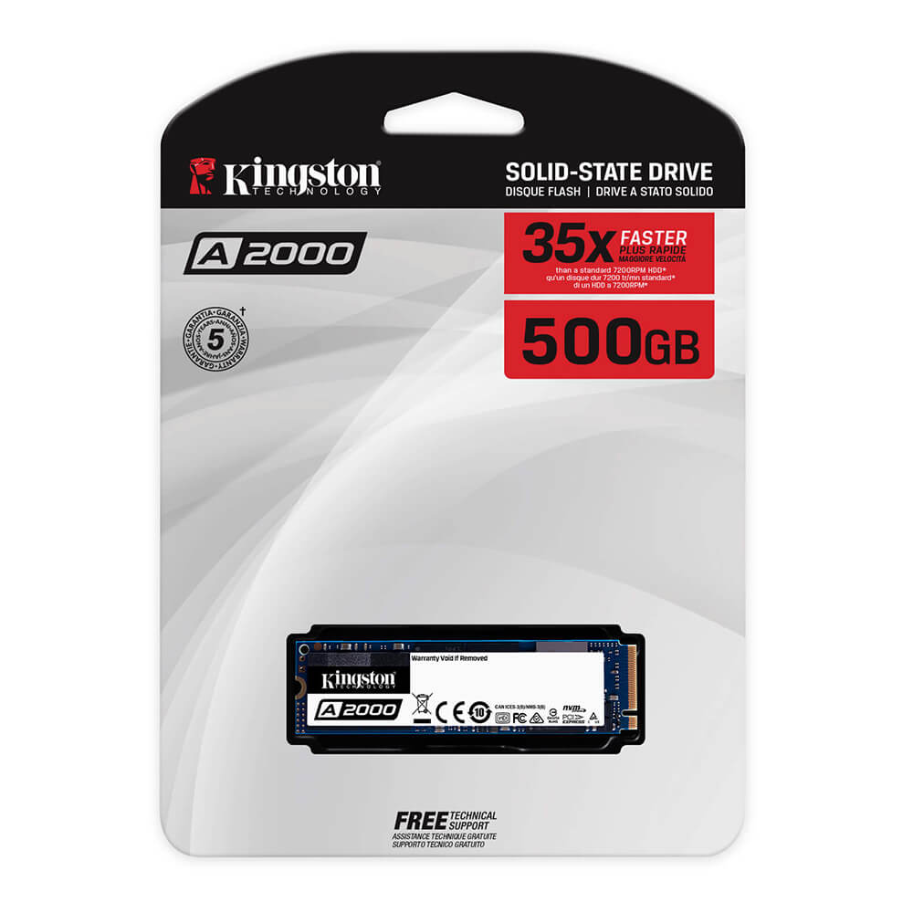 Kingston A2000 NVMe PCIe M.2 500GB SSD
